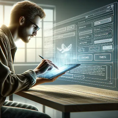 User submitting SEO lead form on tablet